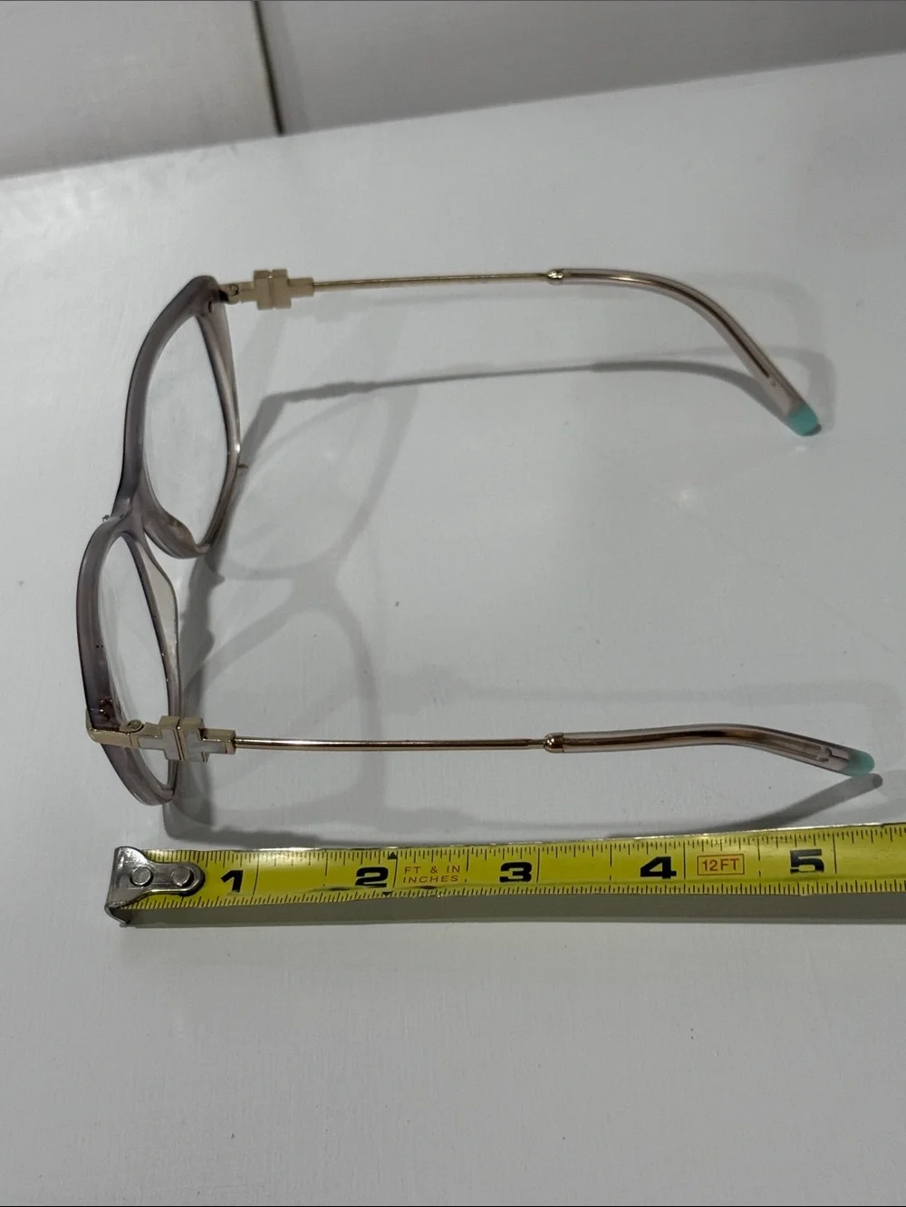 Tiffany & Co TF 2216 -8335 Satin  Champagne Eyeglass 🤓 Woman gold temples Italy